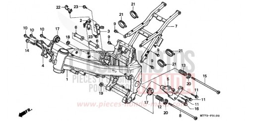 CARROSSERIE DE CHASSIS NR750N de 1992